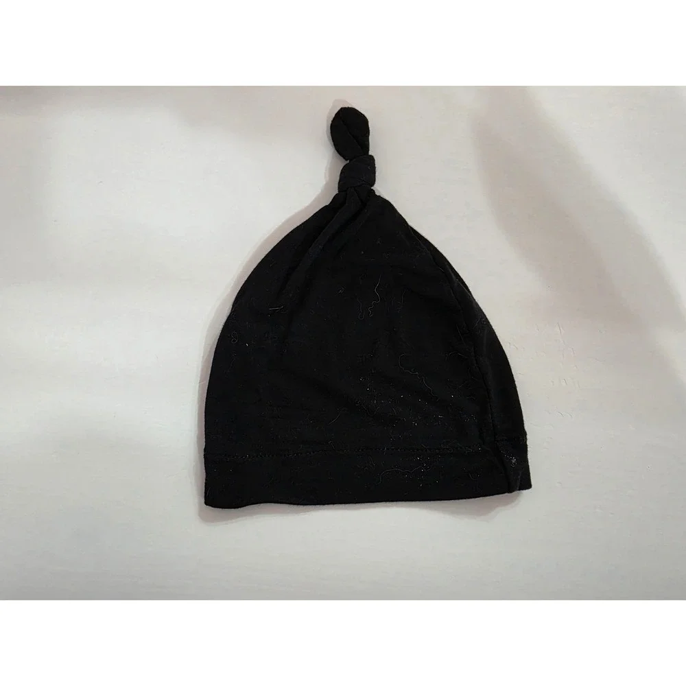 Kyte Baby Knotted Hats Set of 3 Black White Pink Newborn